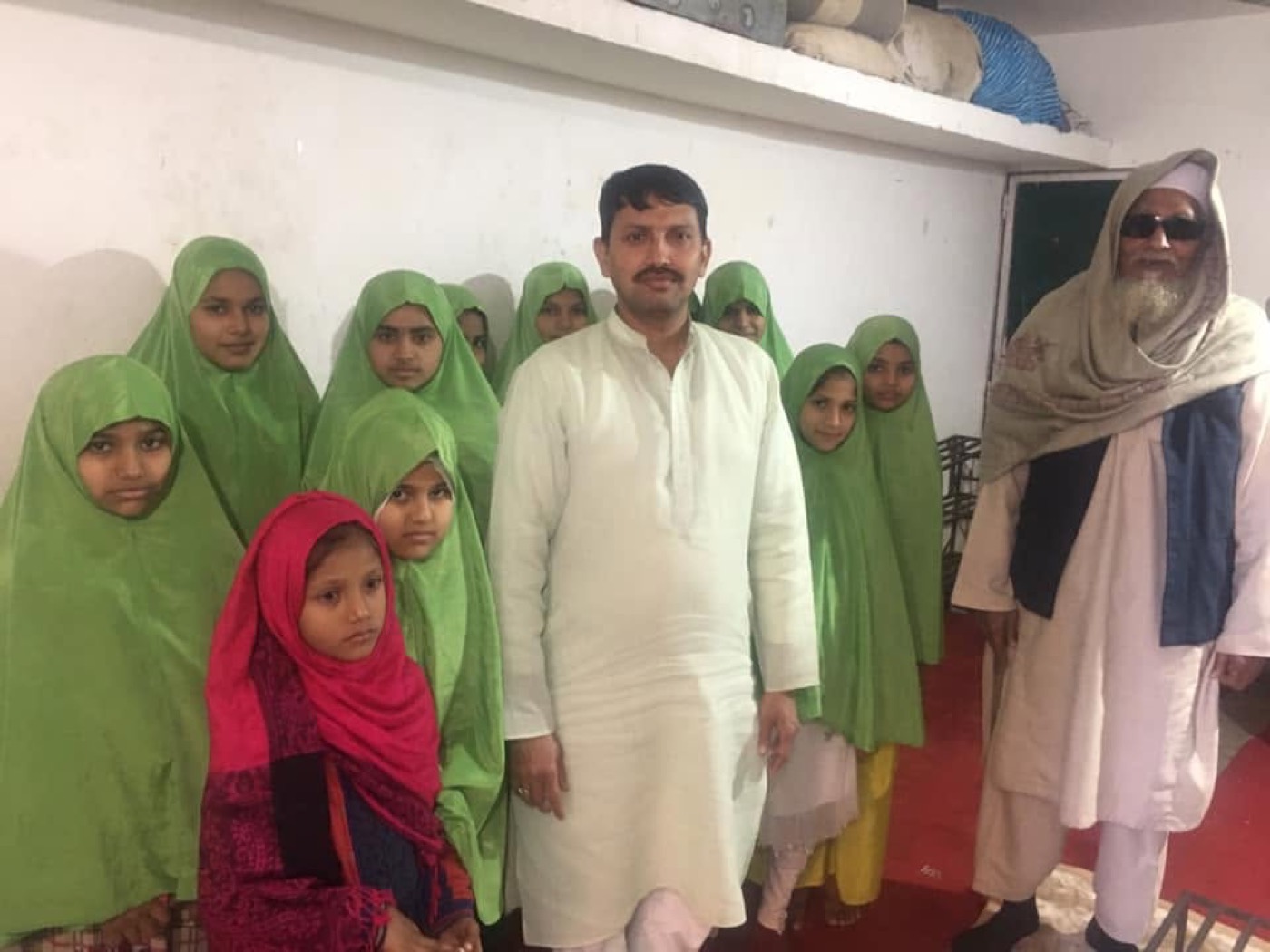 Students of the school with trust members